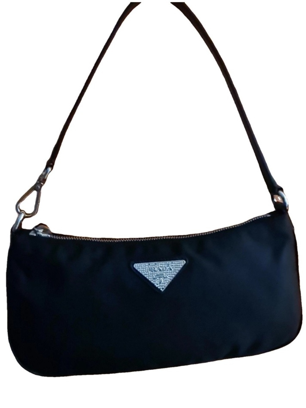 Prada⭐️Re-edition 2002!⭐️
Crystalized/Rhinestone logo mini bag!⭐️OFFERS Always! - Picture 1 of 15